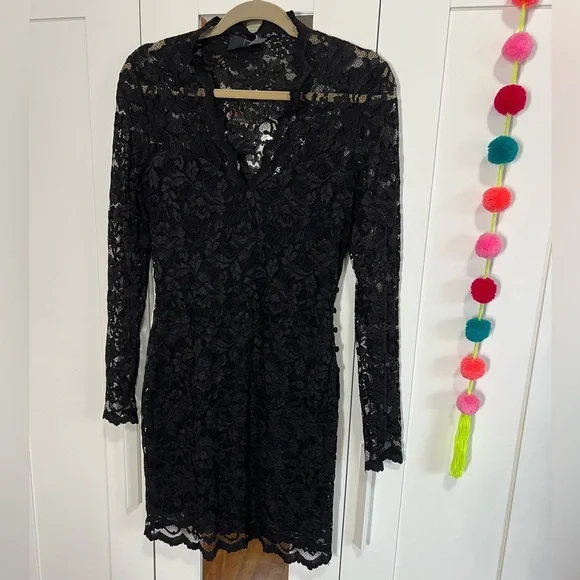 Dolce Vita Dresses | Dolce Vita Long Sleeve Black Lace Dress | Color: Black | Size: S | Ayveronica's Closet Dolce Vita Dresses | Dolce Vita Long Sleeve Black Lace Dress | Color: Black | Size: S | Ayveronica's Closet